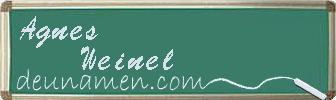 Agnes Weinel Visitenkarte